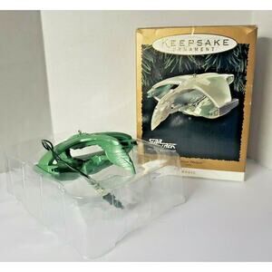 Vintage 1995 Hallmark Keepsake Ornament Star Trek Romulan Warbird Magic U3